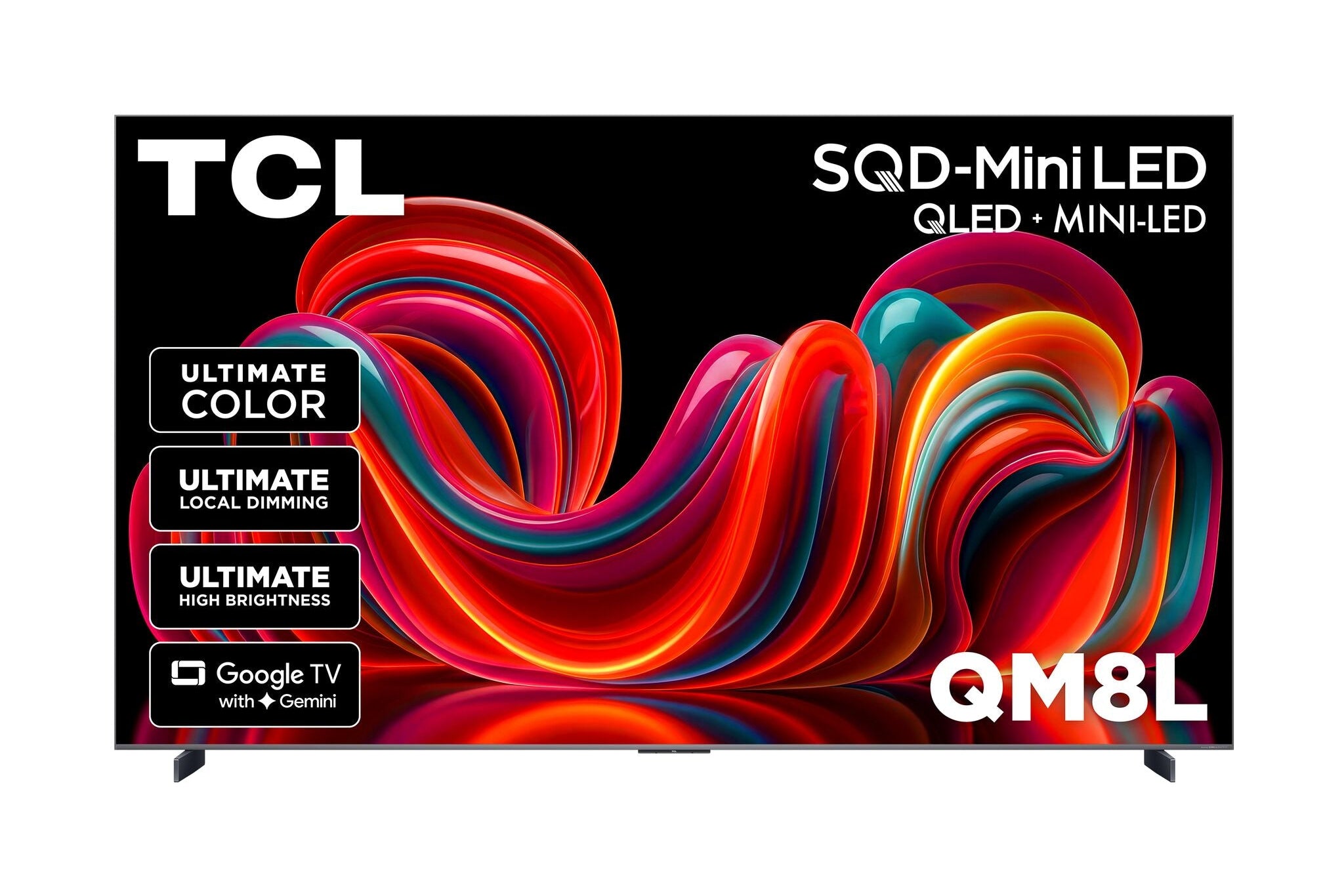 TCL 98" QM8L Series 4K UHD HDR SQD-Mini LED Smart TV with Google TV - 98QM8L--