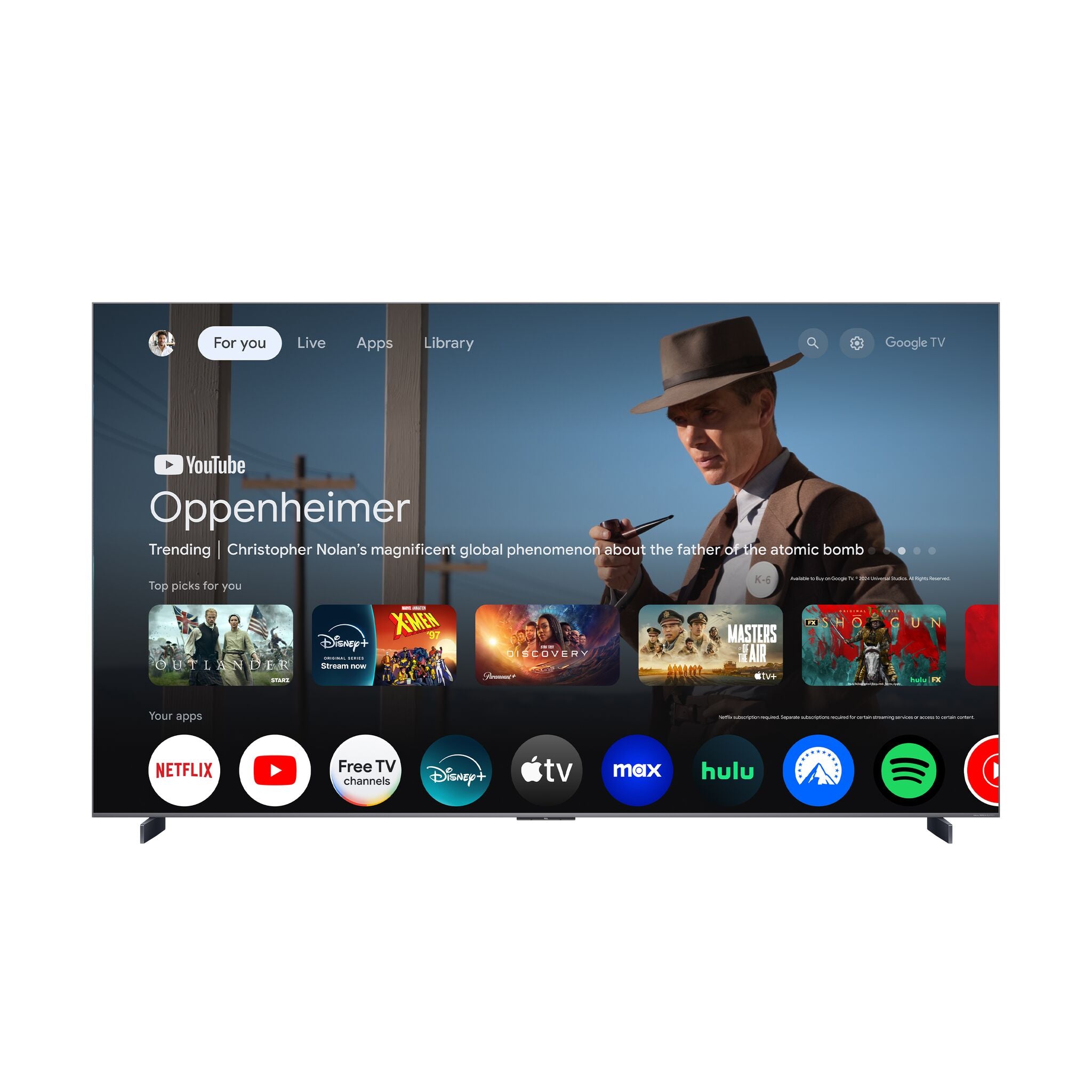 TCL 98" QM8K Series 4K UHD HDR QD-Mini LED Smart TV with Google TV – 98QM8K