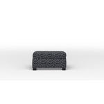 Duffield Rectangular Accent Ottoman - Boxes Dark Blue