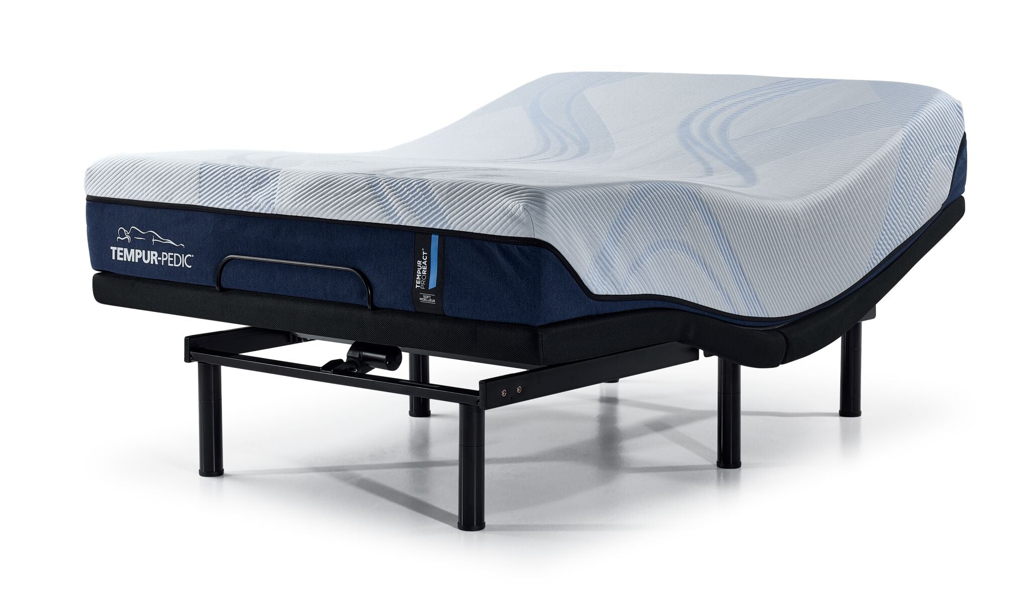 Tempur-Pedic React 2.0 Soft 11" Full Mattress and L2 Motion Pro Adjustable Base