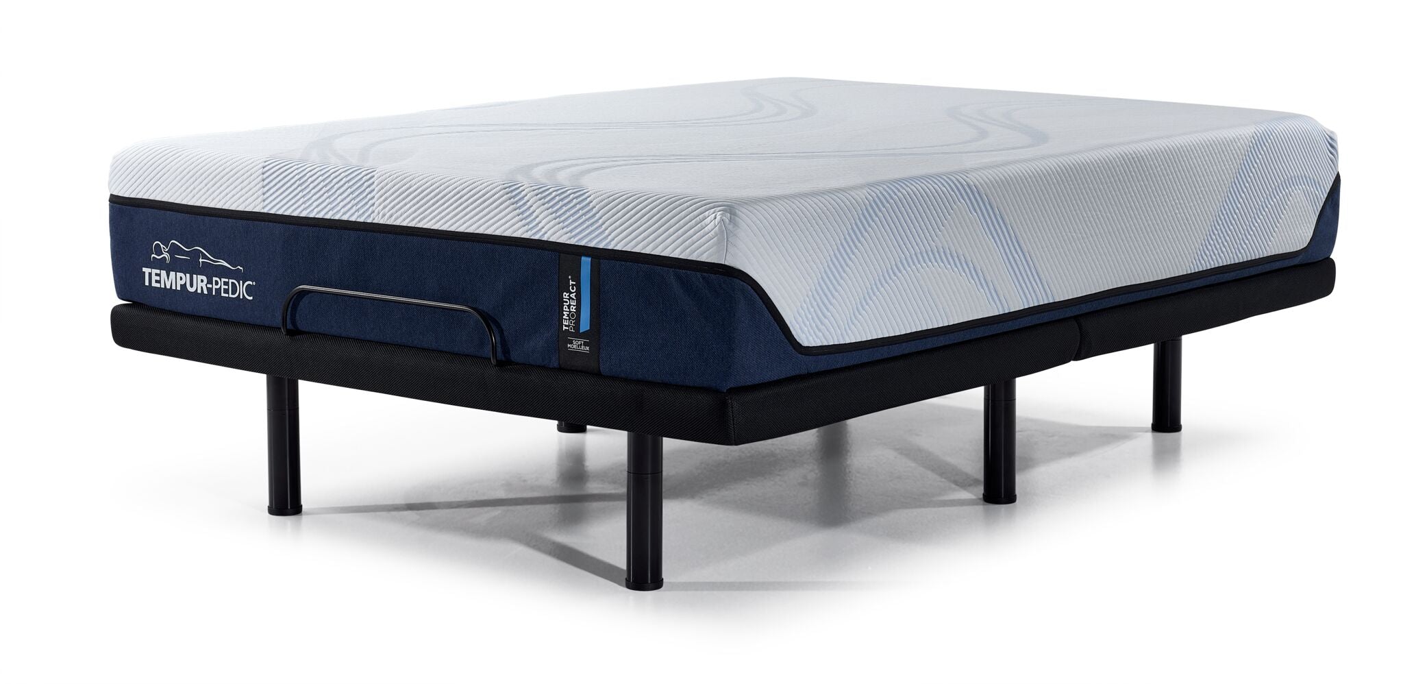 Tempur-Pedic Pro React 2.0 Soft 12" King Mattress and L2 Motion Pro Adjustable Base