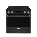 Thor Kitchen Black Stainless Steel Freestanding Professional Electric Range |Gordon Ramsay Series (6 cu.ft) - RSE36B-SS