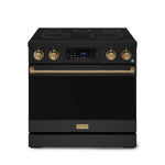 Thor Kitchen Black Stainless Steel Freestanding Professional Electric Range|Gordon Ramsay Series (6 cu.ft) - RSE36B-BRZ