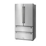 Thor Kitchen 36" 22.5 Cu. Ft. Stainless Steel French Door Refrigerator with Ice Maker - TRF3602