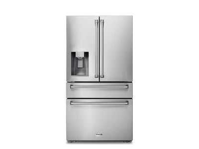 Thor Kitchen Stainless Steel French Door Refrigerator with Ice and Water Dispenser (21.6 cu.ft) - TRF3601FD