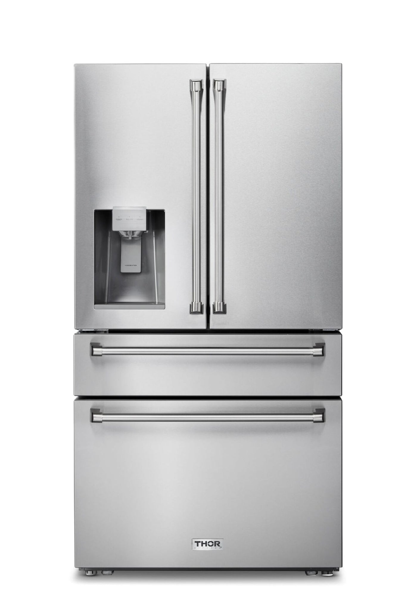 Thor Kitchen 36" 21.6 Cu. Ft. Stainless Steel French Door Refrigerator with Ice and Water Dispenser - TRF3601FD
