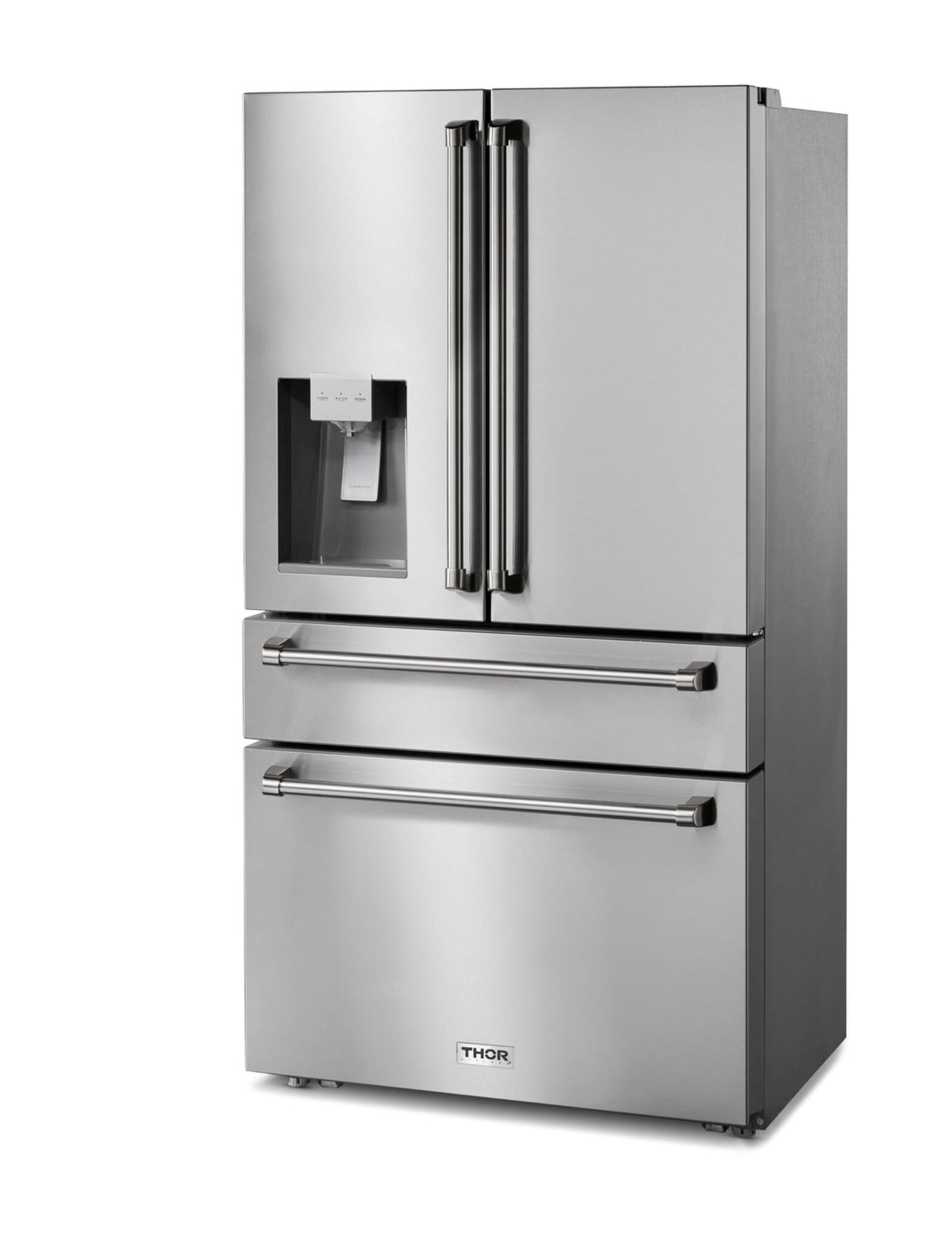 Thor Kitchen 36" 21.6 Cu. Ft. Stainless Steel French Door Refrigerator with Ice and Water Dispenser - TRF3601FD