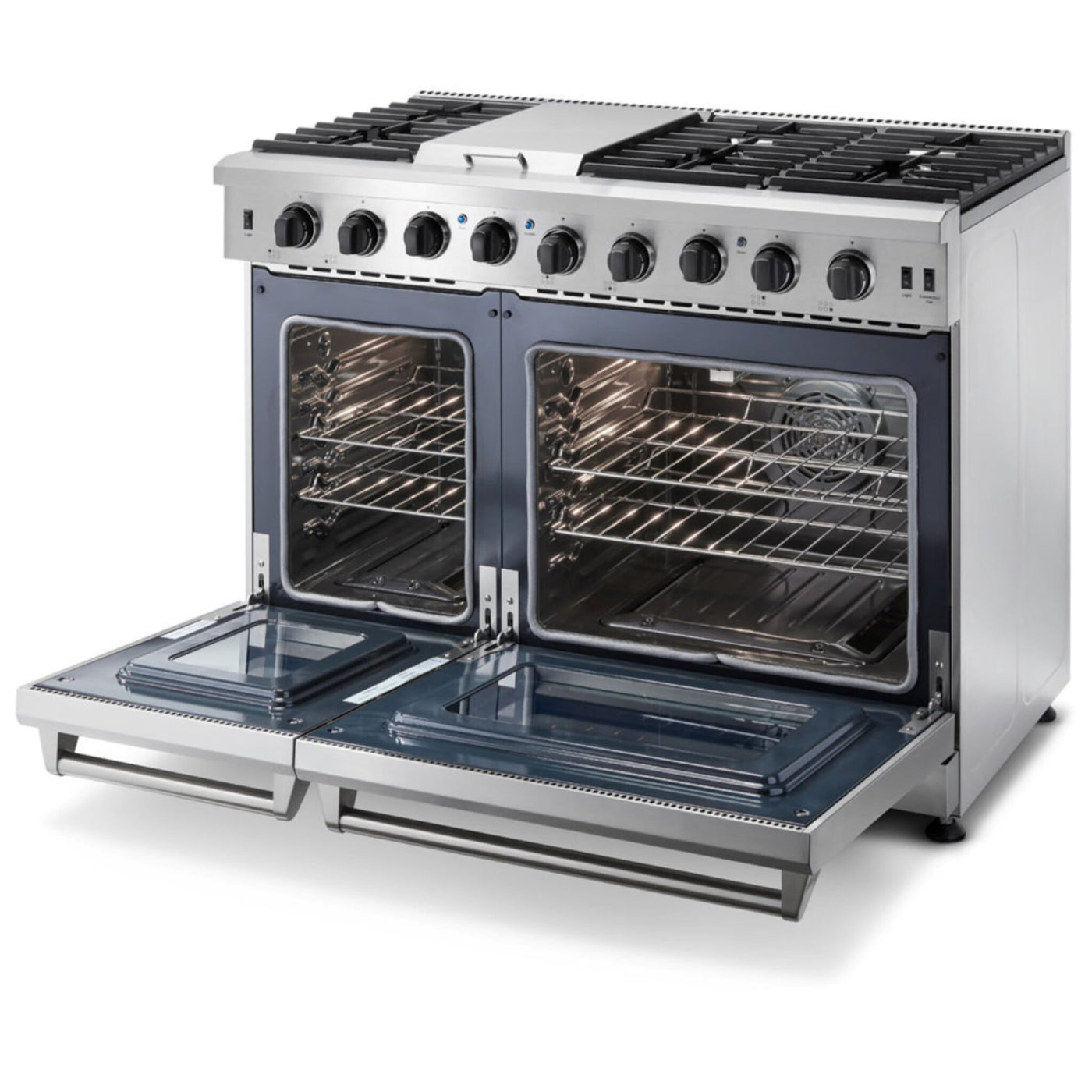 Thor Kitchen Stainless Steel Freestanding Gas Dual Oven Range (6.8 Cu. Ft.) - LRG4807U