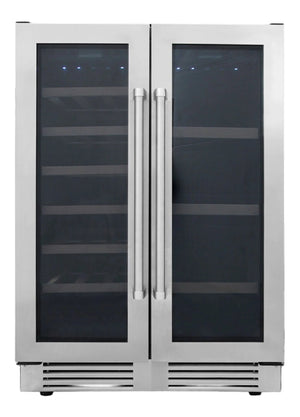 Thor Kitchen Stainless Steel Dual Zone French Door Wine and Beverage Centre - TBC2401DI