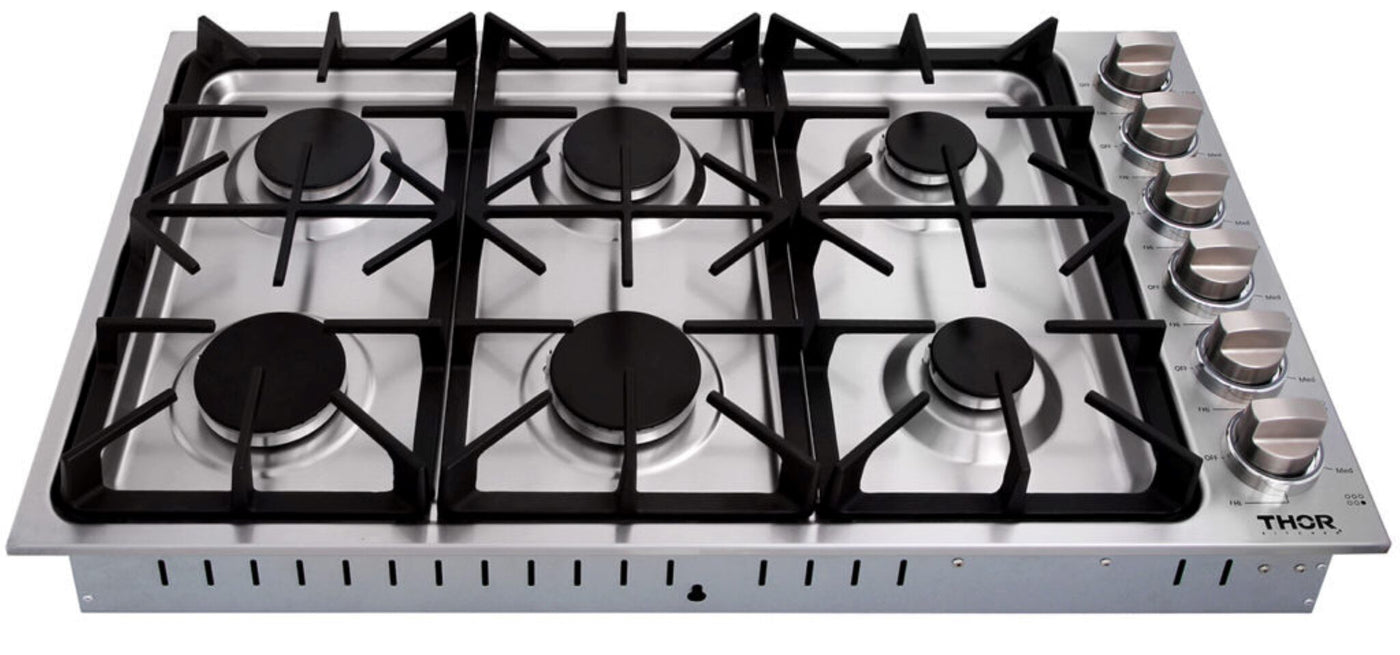 Thor Kitchen Stainless Steel 36" Drop-In Gas Cooktop - TGC3601