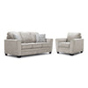Tilley Sofa and Chair Set - White