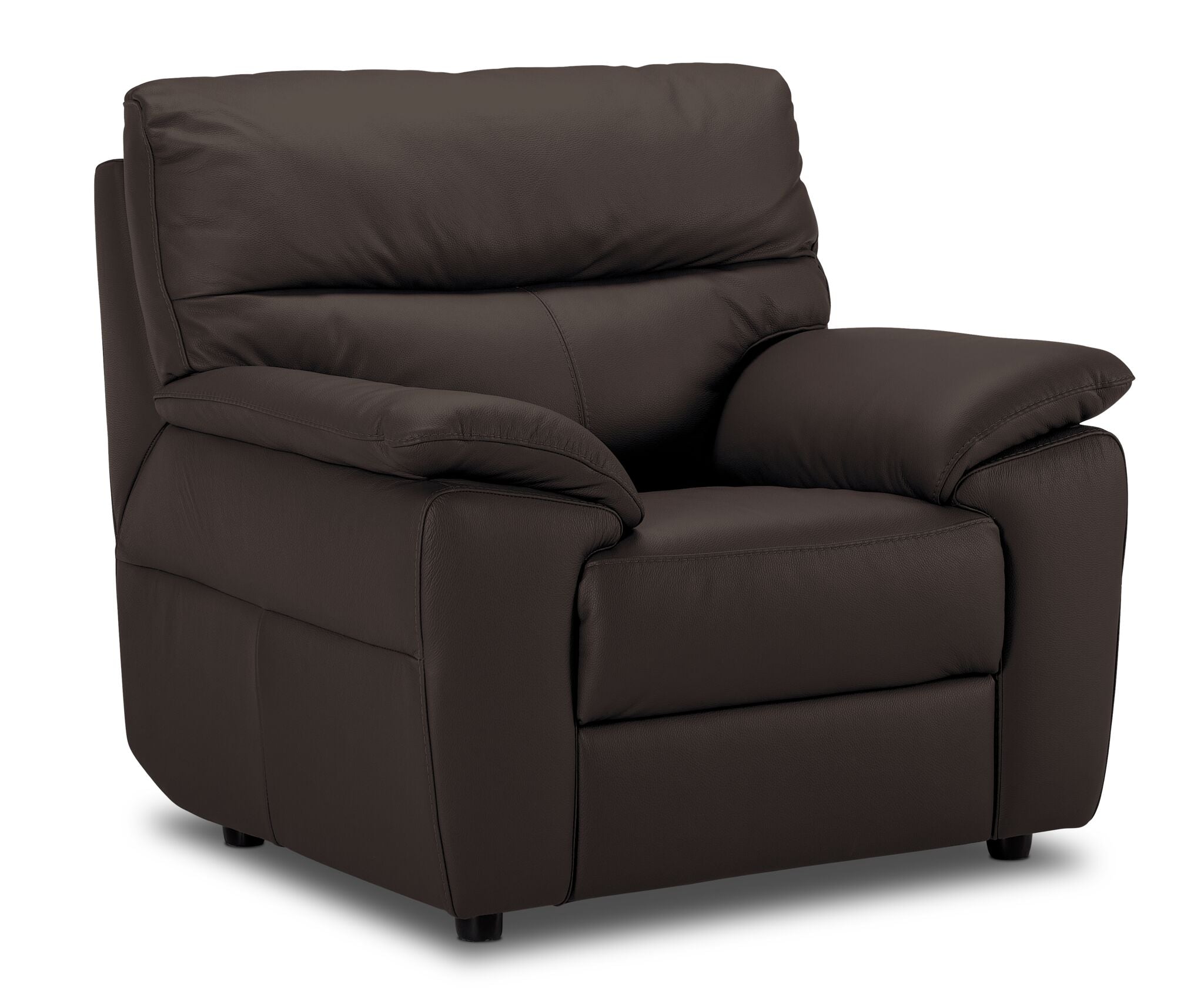 Toscana Leather Sofa, Loveseat and Chair Set - Chocolate