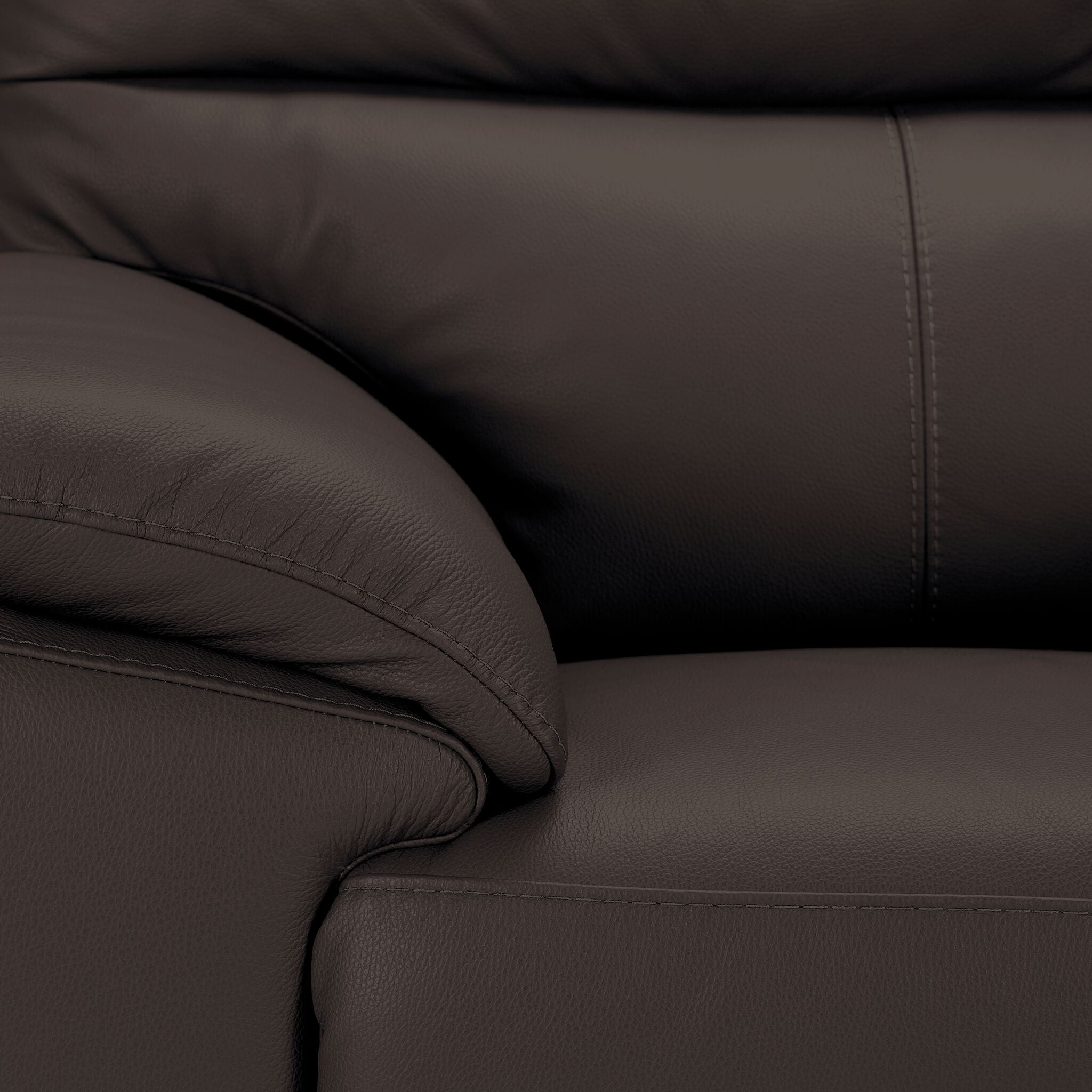 Toscana Leather Sofa, Loveseat and Chair Set - Chocolate