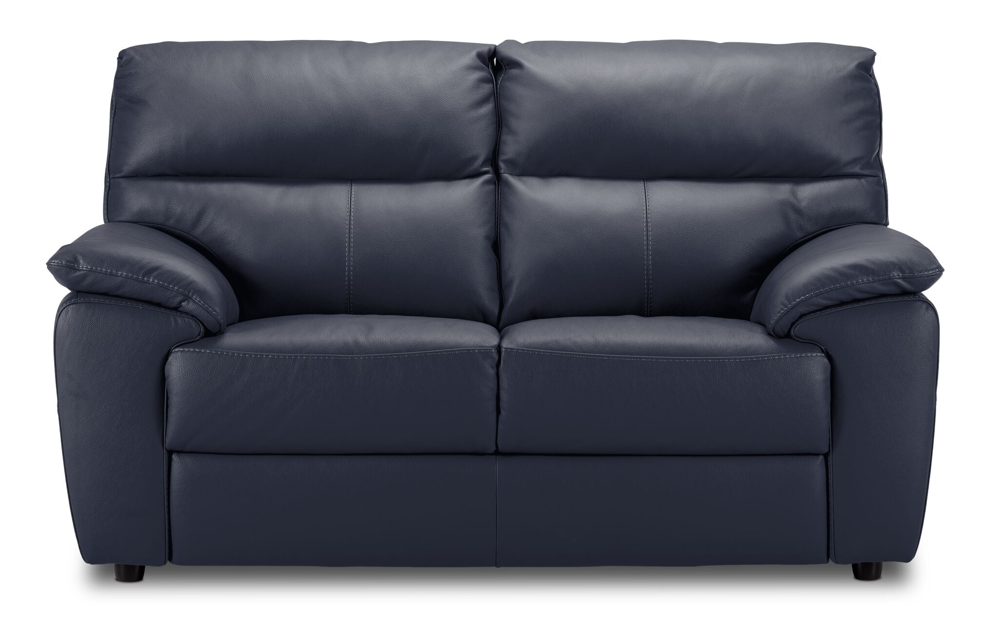 Toscana Leather Loveseat - Navy Blue