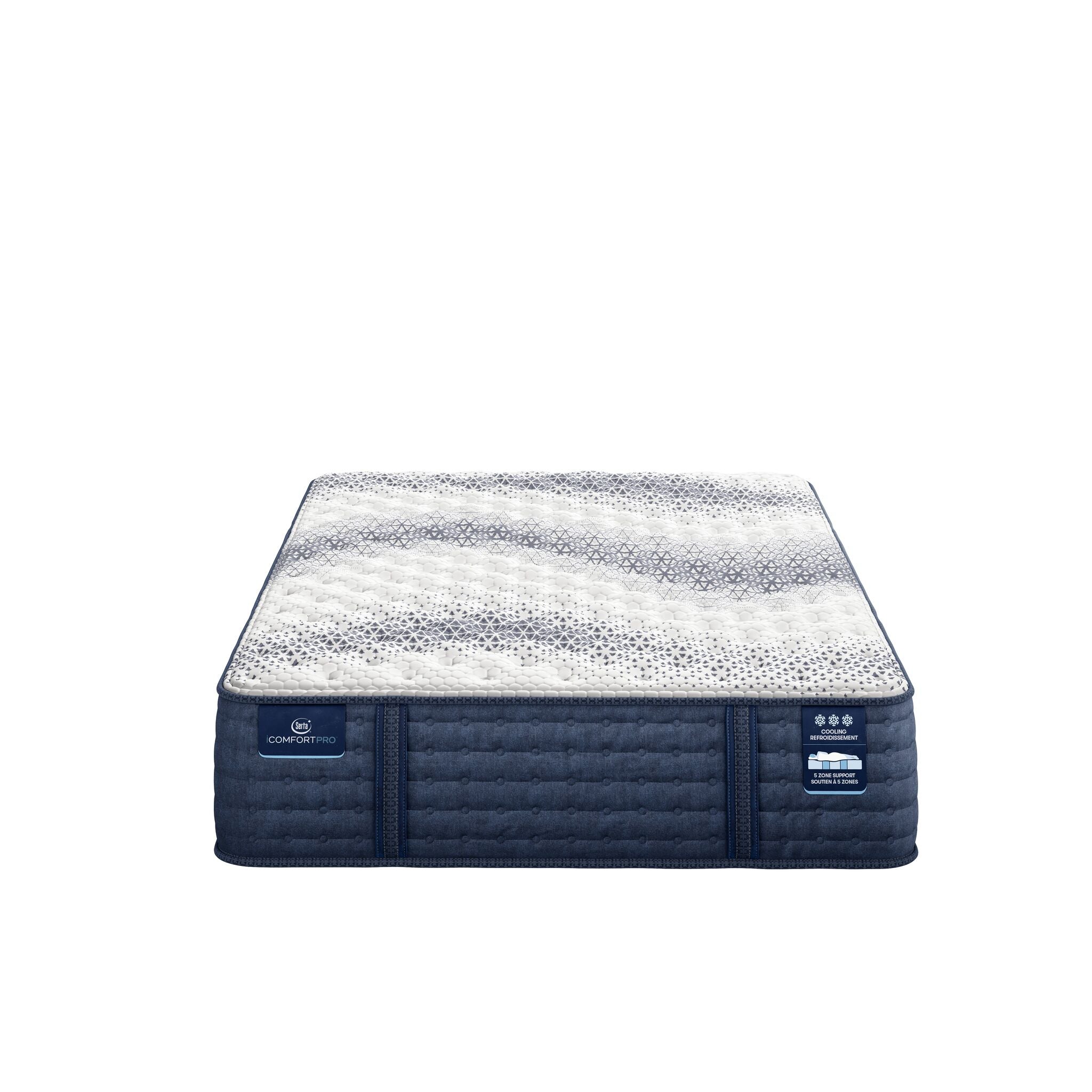 Serta iComfort PRO Tropea Tight Top Firm Queen Mattress and Split Boxspring Set