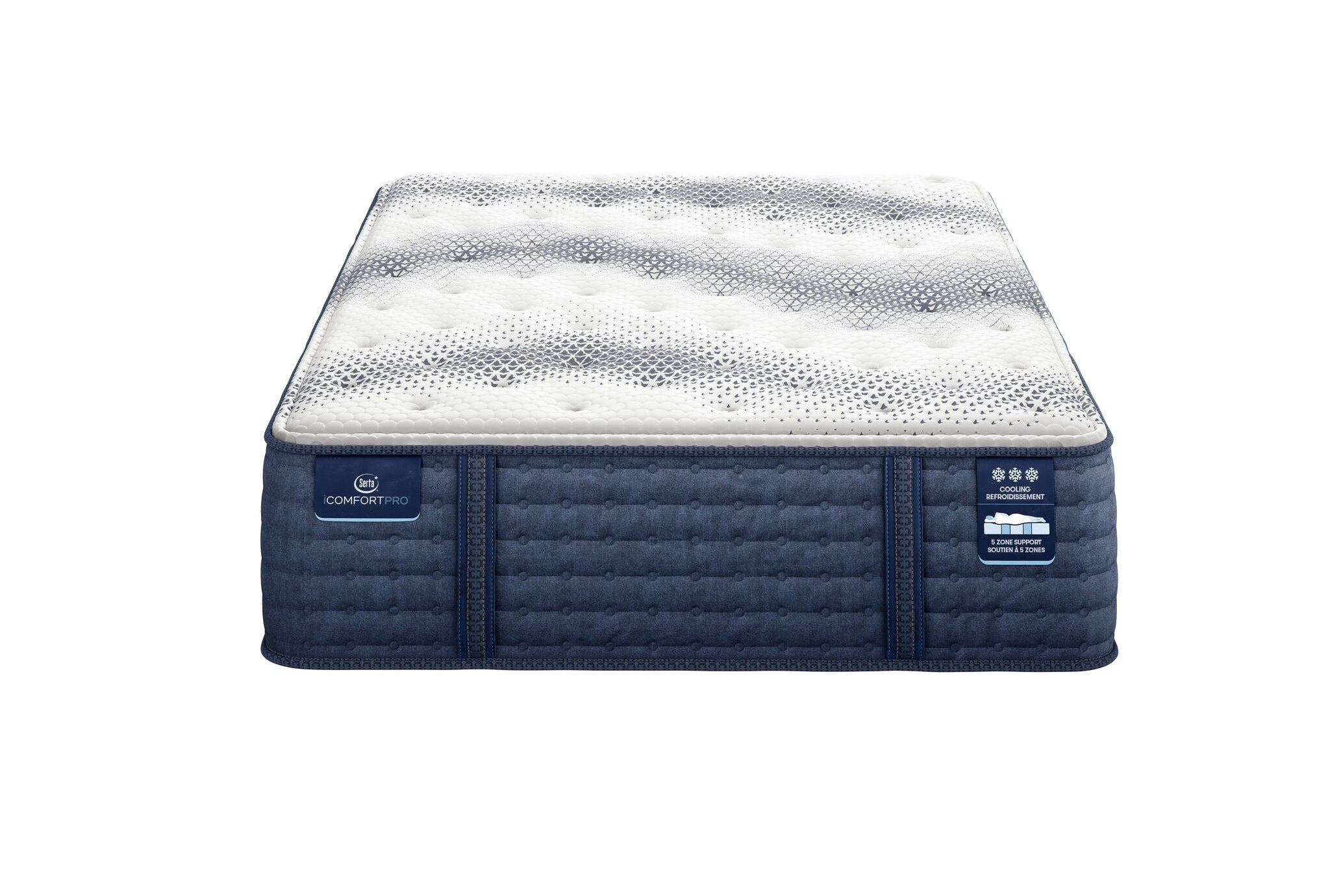 Serta iComfort PRO Tropea Tight Top Plush King Mattress and Split Boxspring Set