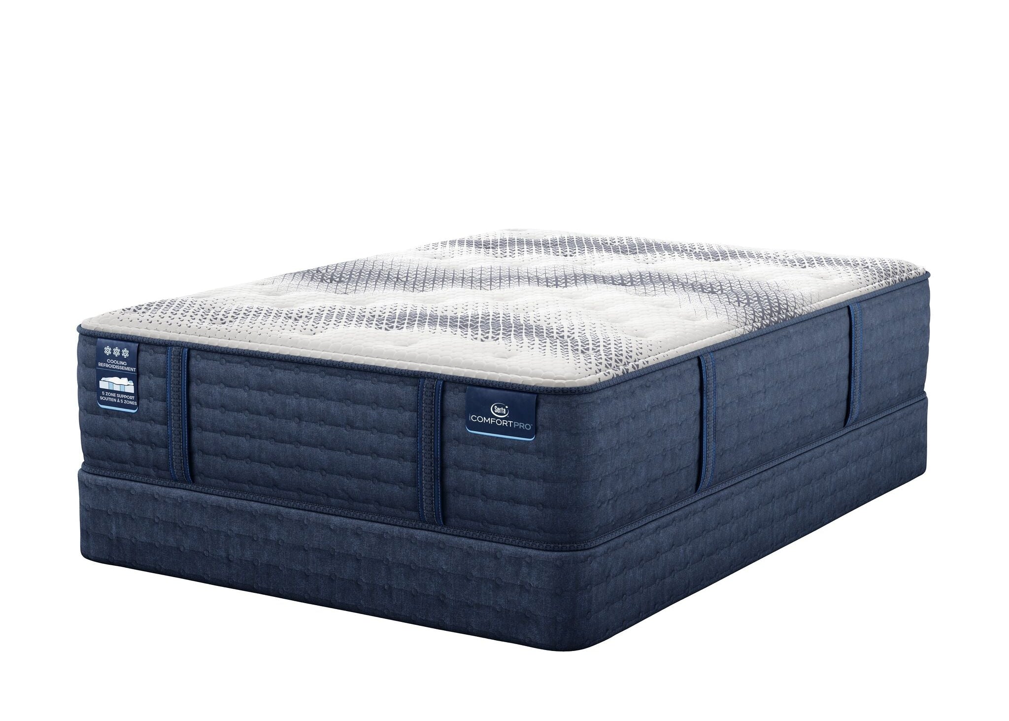 Serta iComfort PRO Tropea Tight Top Plush Twin XL Mattress and Boxspring Set