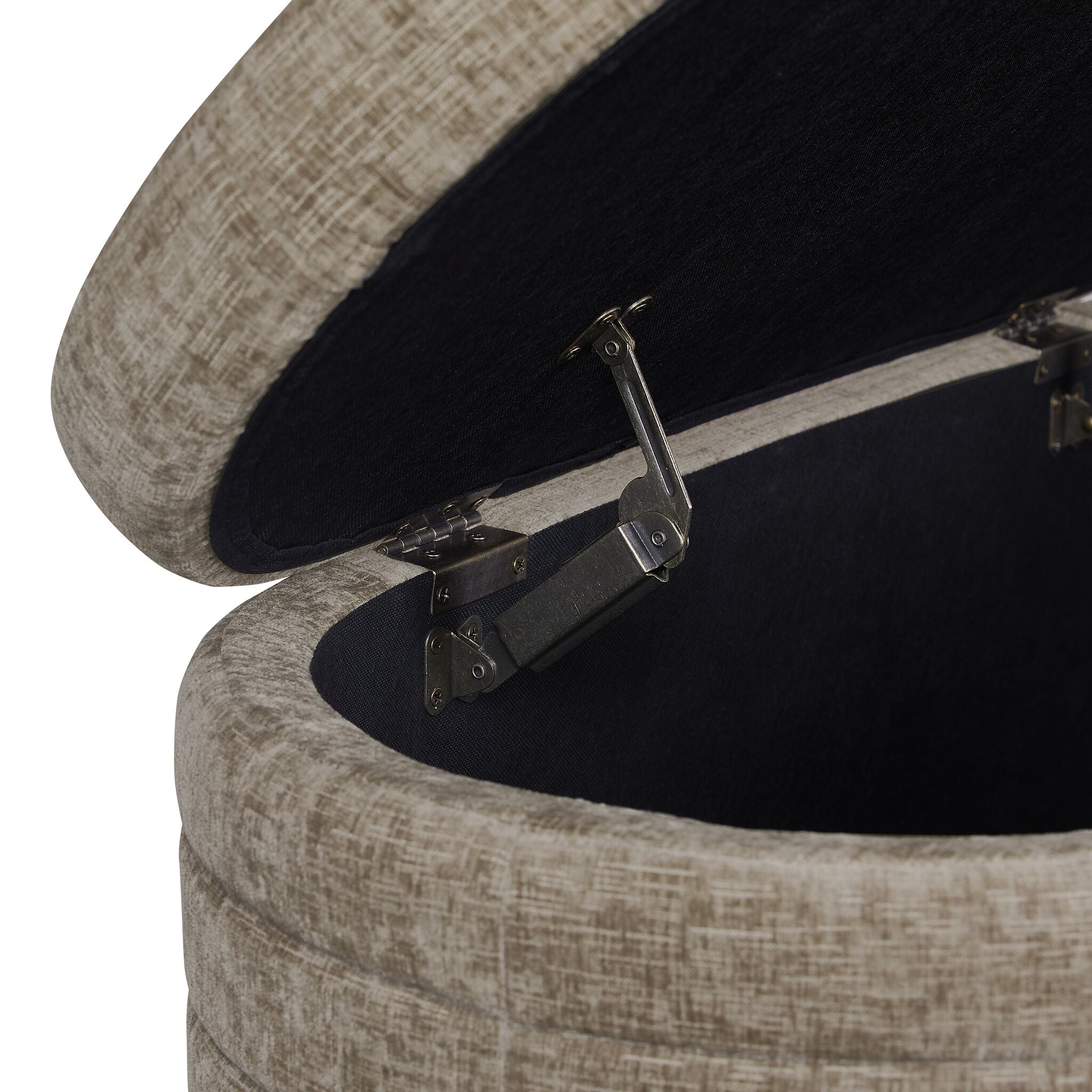 Uden Storage Ottoman - Dark Grey