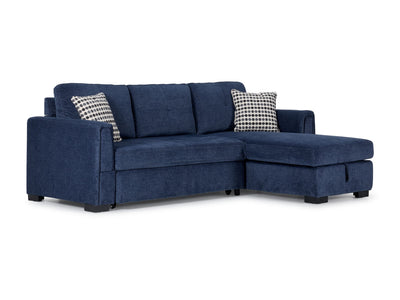 Vance Pop-Up Sofa Bed - Blue