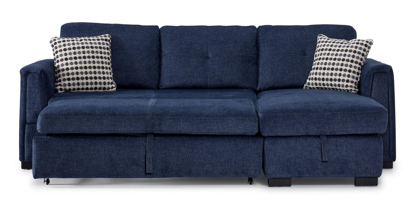 Vance Pop-Up Sofa Bed - Blue