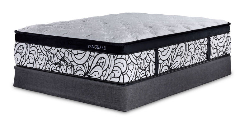 Kingsdown Vanguard Medium Euro Top Queen Mattress and Boxspring