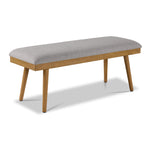 Vida Dining Bench - Natural Beige, Grey