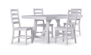 Vivid 5-Piece Dining Set - White