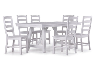 Vivid 7-Piece Dining Set - White