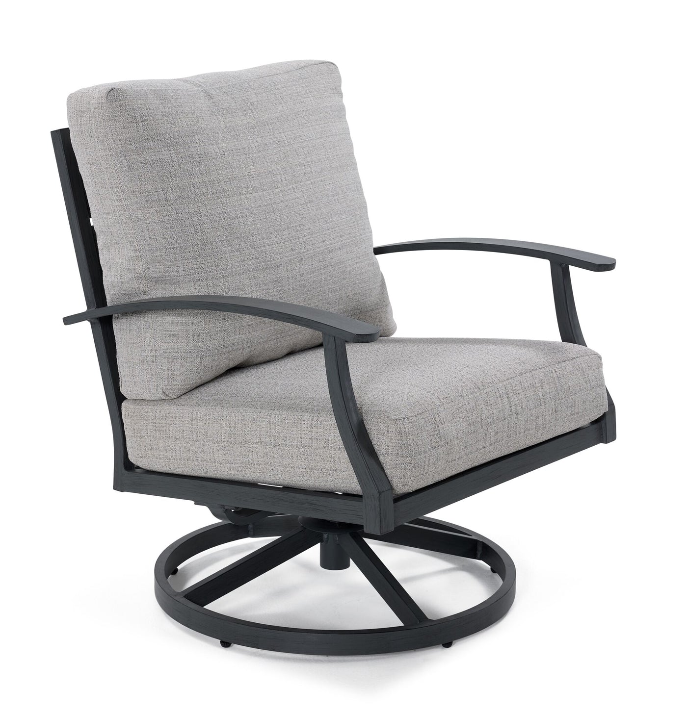 West Lake - Outdoor Swivel Chair - Grey