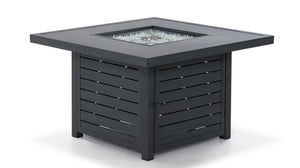 West Lake 2-Piece Square Fire Pit - Grey