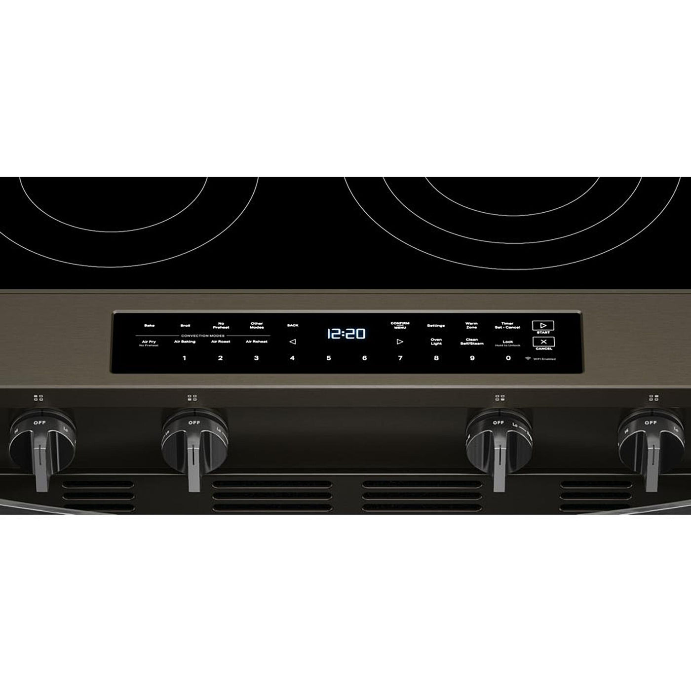 Whirlpool Black-on-Stainless Slide-In Electric Range (5.3 Cu.Ft.) - YWSES7530RV