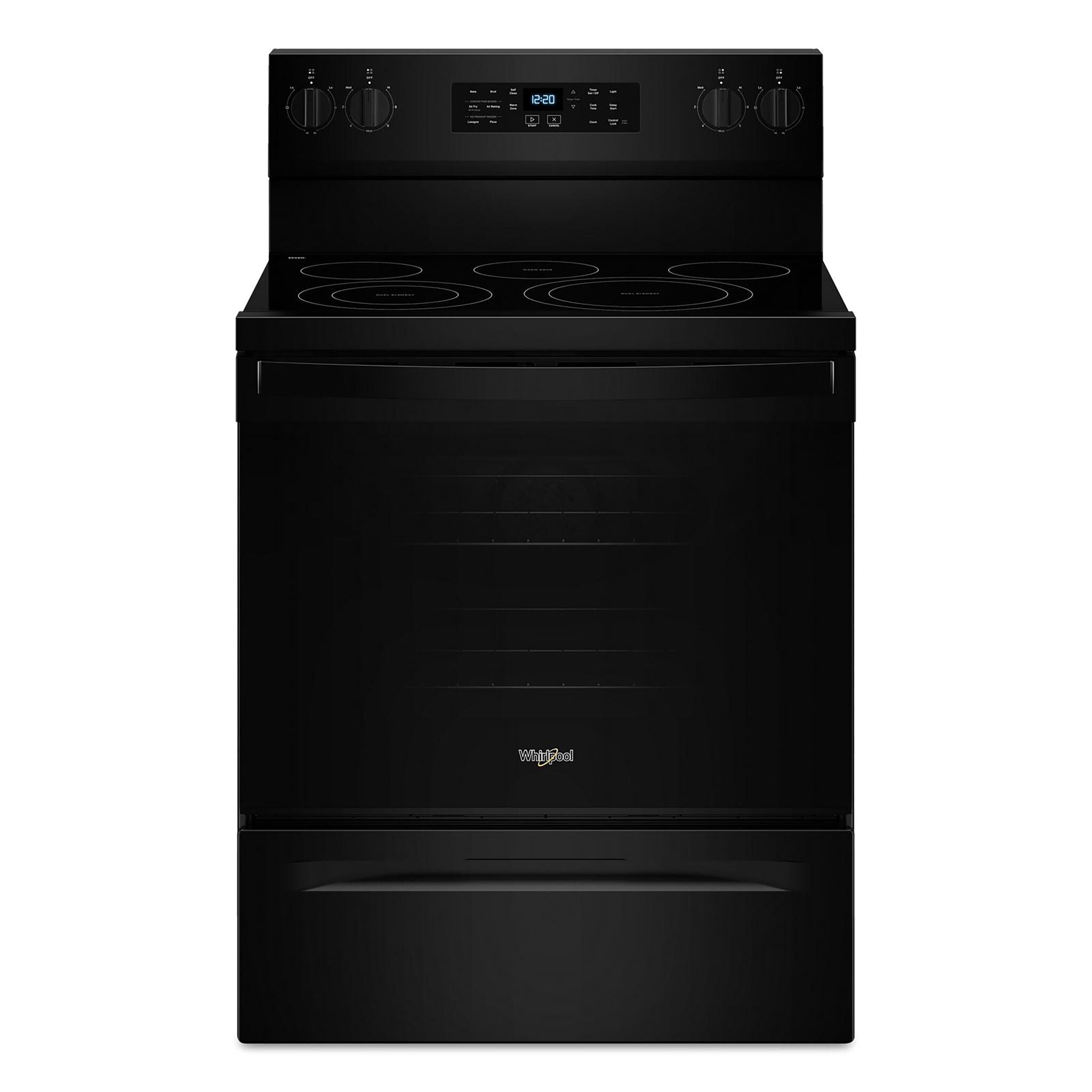 Whirlpool Black Electric Freestanding Range (5.3 Cu.Ft.) - YWFES5030RB