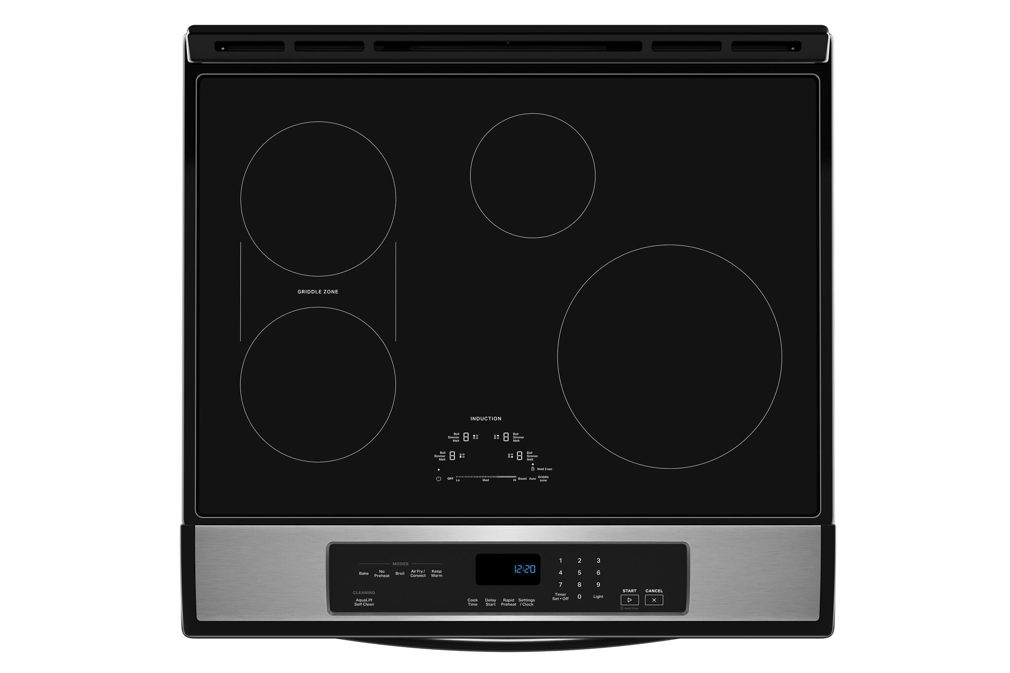 Whirlpool Fingerprint Resistant Stainless Steel 30" Induction Range (6.40 Cu Ft) - WSIS5030RZ