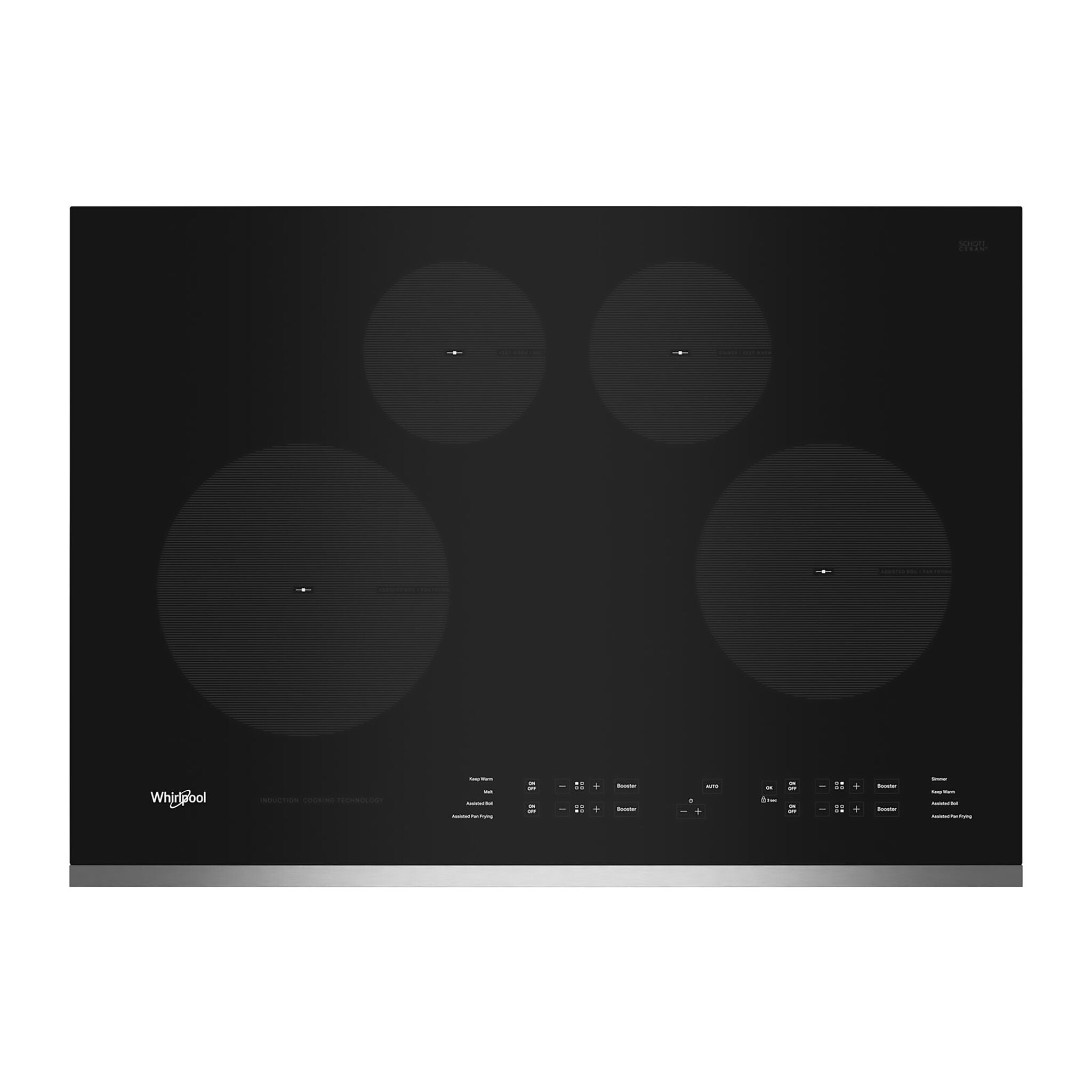 Whirlpool Stainless Steel 30" Induction Cooktop - WCI55US0JS