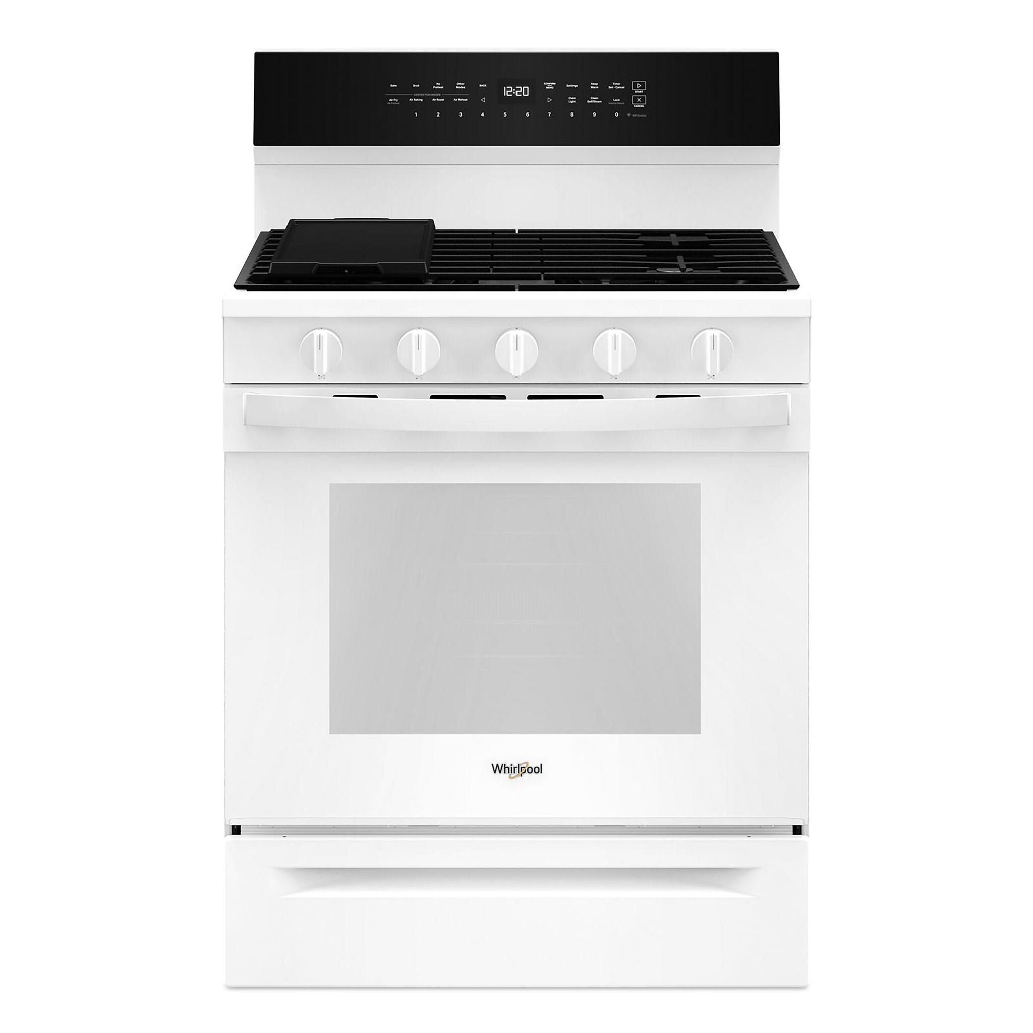Whirlpool White Gas Freestanding Range (5 Cu.Ft.) - WFGS7530RW