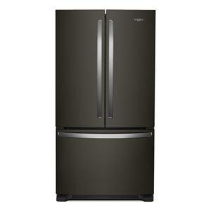 Whirlpool 35.75" 20 Cu. Ft. Fingerprint Resistant Black Stainless French Door Refrigerator - WRFC2036RV