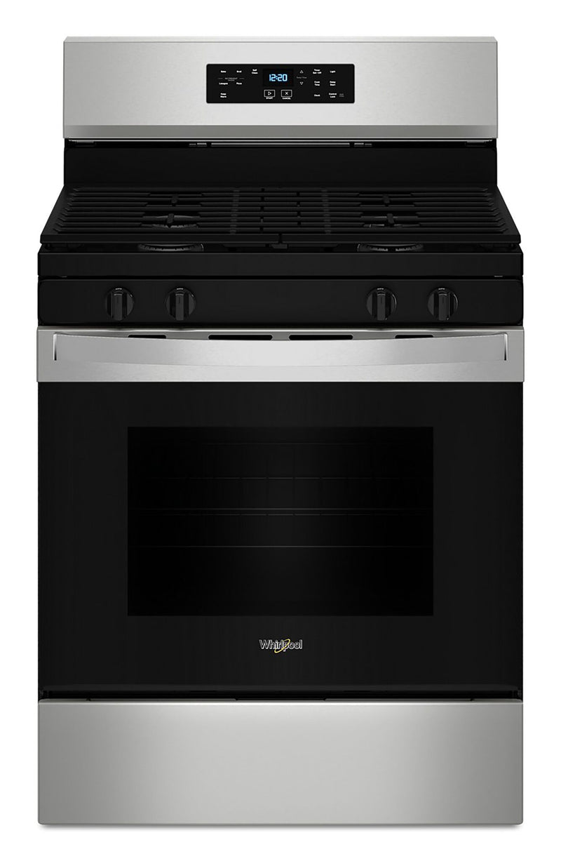 Whirlpool Stainless Steel 30" Gas Range (5.0 Cu Ft) WFGS3530RS Leon's