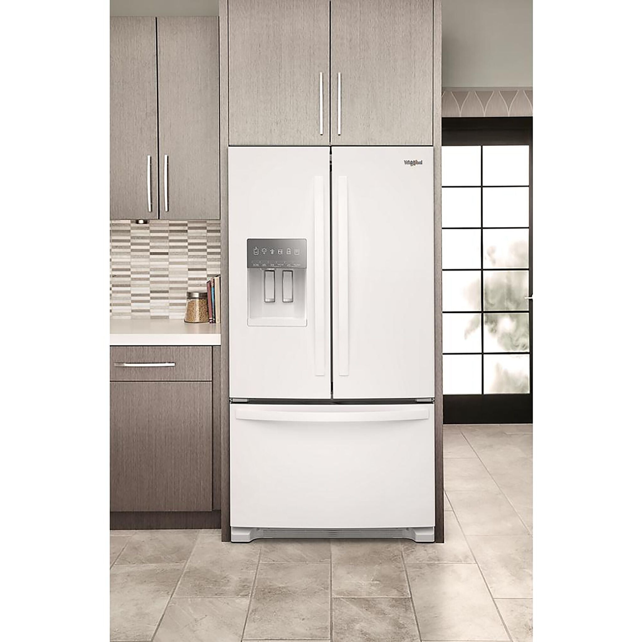 Whirlpool White French Door Refrigerator (24.7 Cu.Ft.) - WRFF3436RW