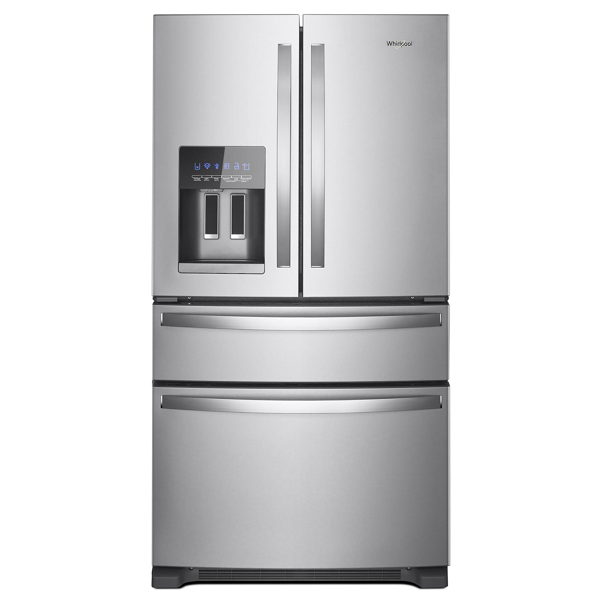 Whirlpool 35.75" 24.5 Cu. Ft. Fingerprint Resistant Stainless Steel French Door Refrigerator - WRMF3636RZ