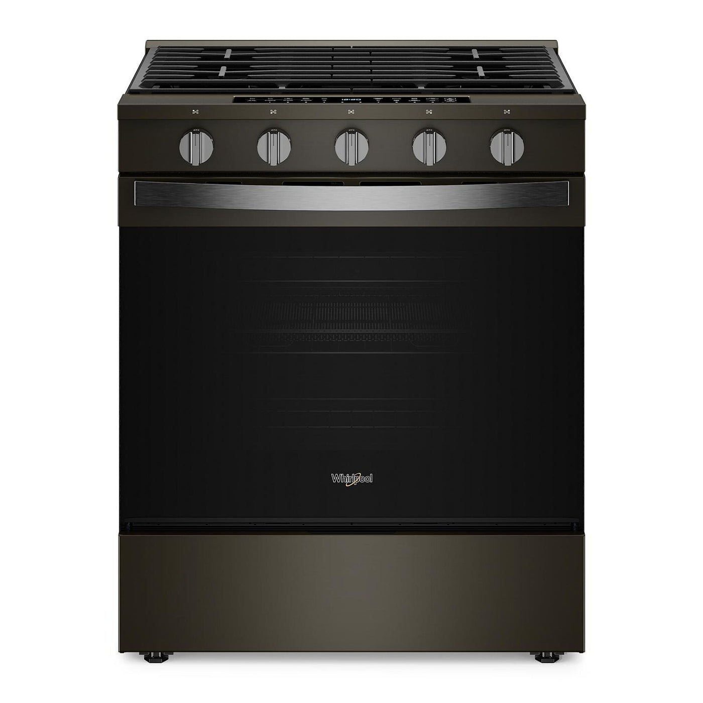 Whirlpool Black-on-Stainless Slide-In Gas Range (5 Cu.Ft.)- WSGS7530RV