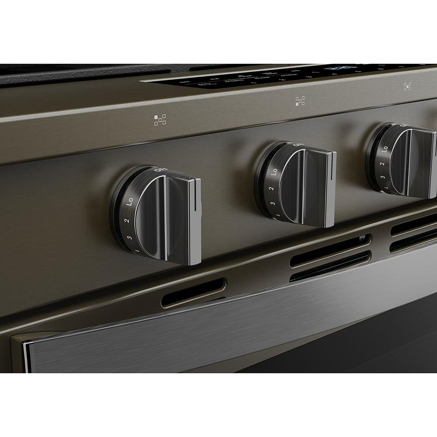 Whirlpool Black-on-Stainless Slide-In Gas Range (5 Cu.Ft.)- WSGS7530RV