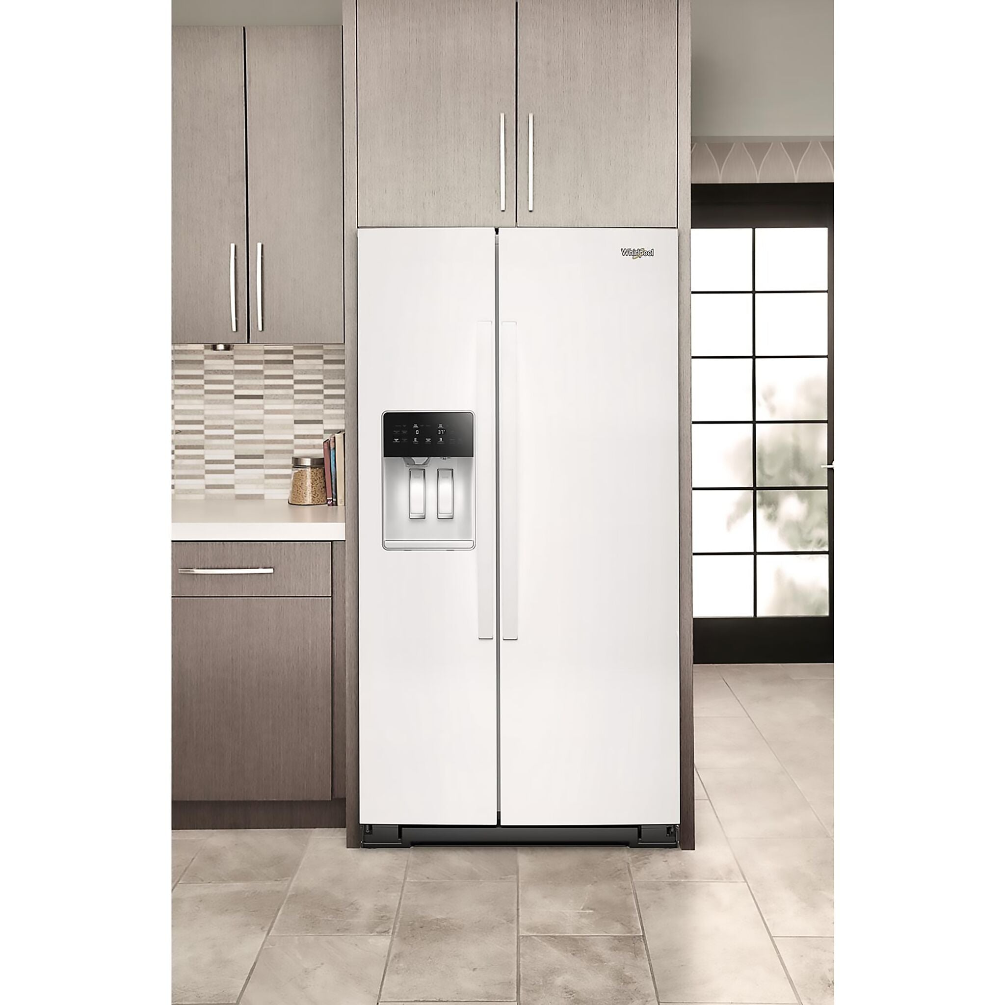 Whirlpool 36" 28.7 Cu. Ft. White Side-by-Side Refrigerator - WRSF5536RW