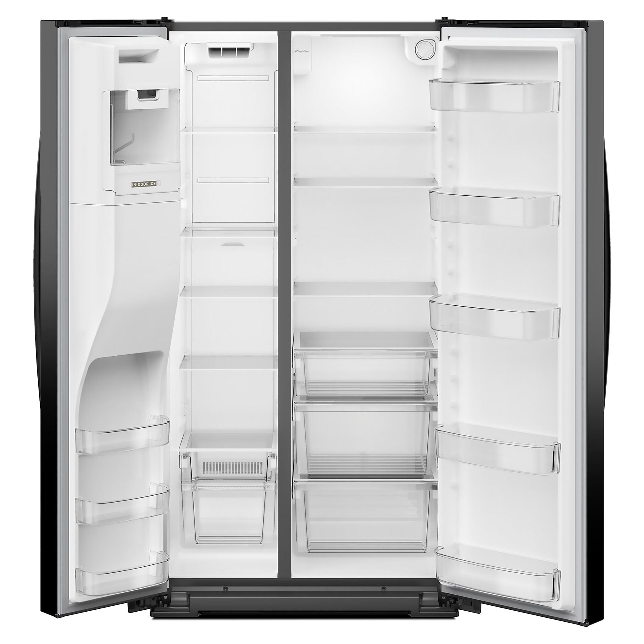 Whirlpool 36" 28.7 Cu. Ft. Black Stainless Side-by-Side Refrigerator - WRSF5536RV