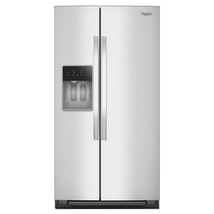 Whirlpool 36" 28.7 Cu. Ft. Fingerprint Resistant Stainless Steel Side-by-Side Refrigerator - WRSF5536RZ
