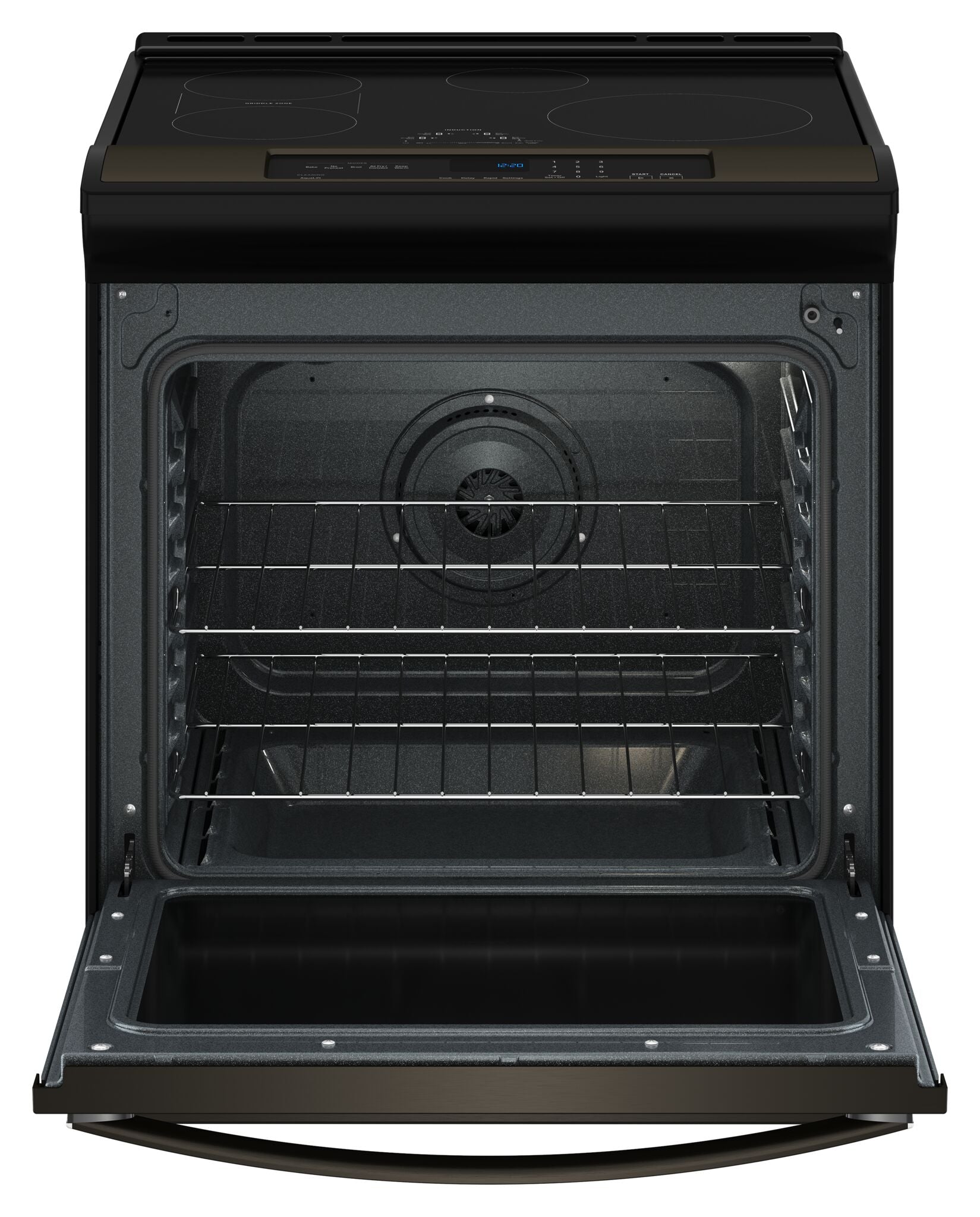 Whirlpool Black on Stainless 30" Induction Range (6.40 Cu Ft) - WSIS5030RV