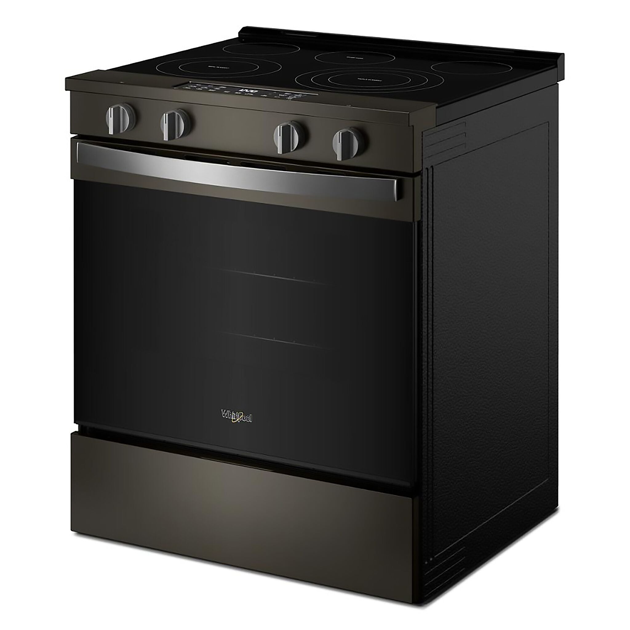 Whirlpool Black-on-Stainless Slide-In Electric Convection Range (5.3 cu.ft.) - YWSES5030SV