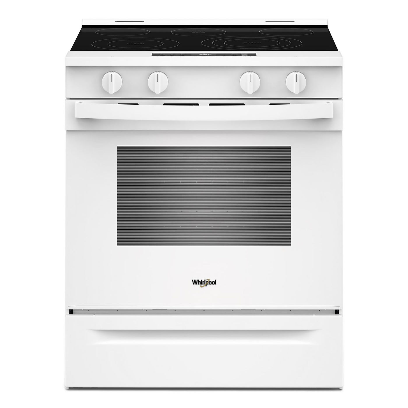 Whirlpool White Slide-In Electric Convection Range (5.3 cu.ft.) - YWSES5030SW