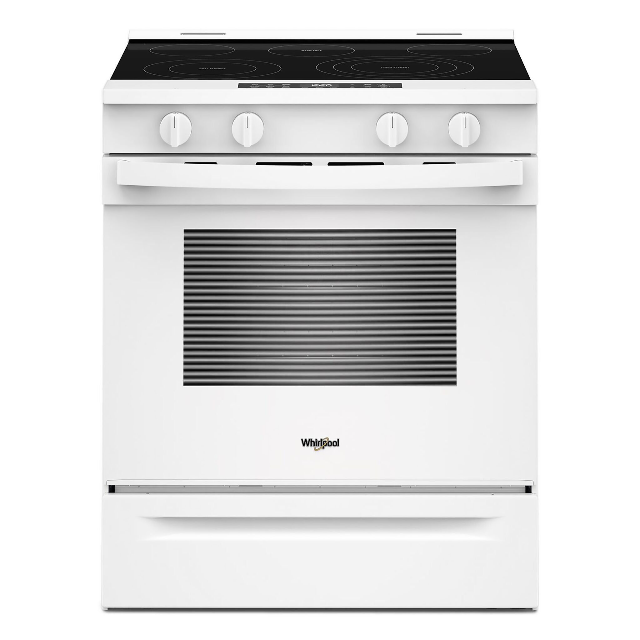 Whirlpool White Slide-In Electric Convection Range (5.3 cu.ft.) - YWSES5030SW