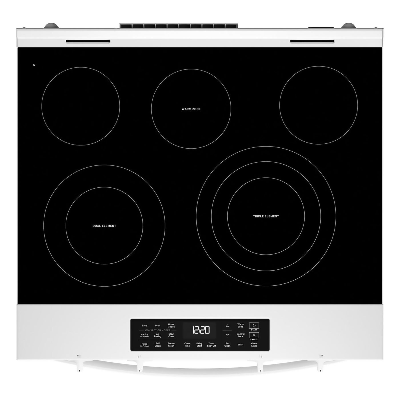 Whirlpool White Slide-In Electric Convection Range (5.3 cu.ft.) - YWSES5030SW