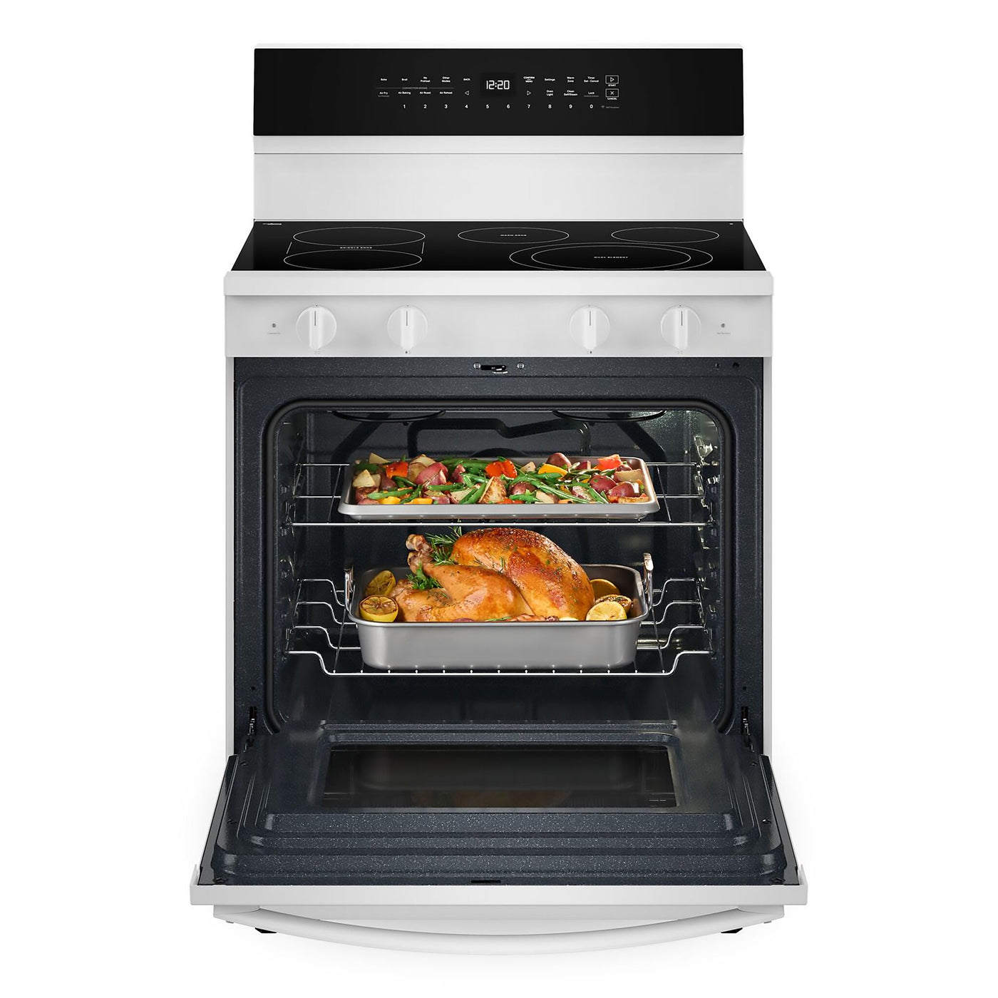 Whirlpool White Freestanding Electric Convection Range (5.3 cu.ft.) - YWFES7030SW